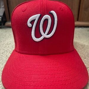 Washington Nationals Red World Series Patch Hat
